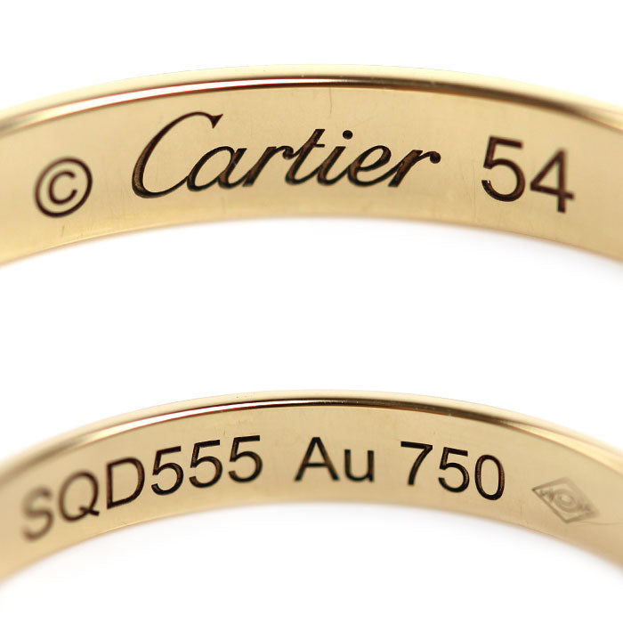 CARTIER カルティエ K18YG イエローゴールド 1895 ウェディング 1Pダイヤ リング・指輪 B4057654 ダイヤモンド 14号 54 2.5g レディース【中古】