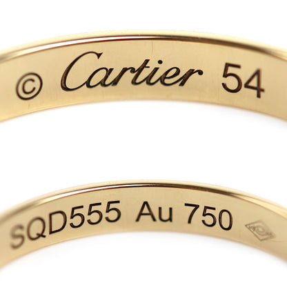 CARTIER カルティエ K18YG イエローゴールド 1895 ウェディング 1Pダイヤ リング・指輪 B4057654 ダイヤモンド 14号 54 2.5g レディース【中古】