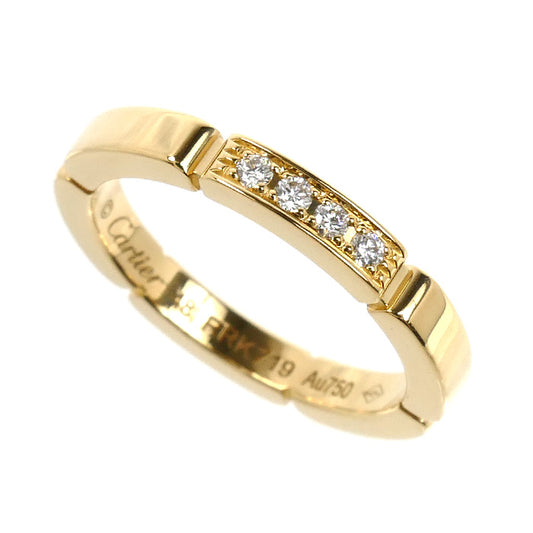 CARTIER カルティエ K18YG イエローゴールド マイヨンパンテール 4Pダイヤ リング・指輪 B4080348 ダイヤモンド 8号 48 3.7g レディース【中古】【美品】