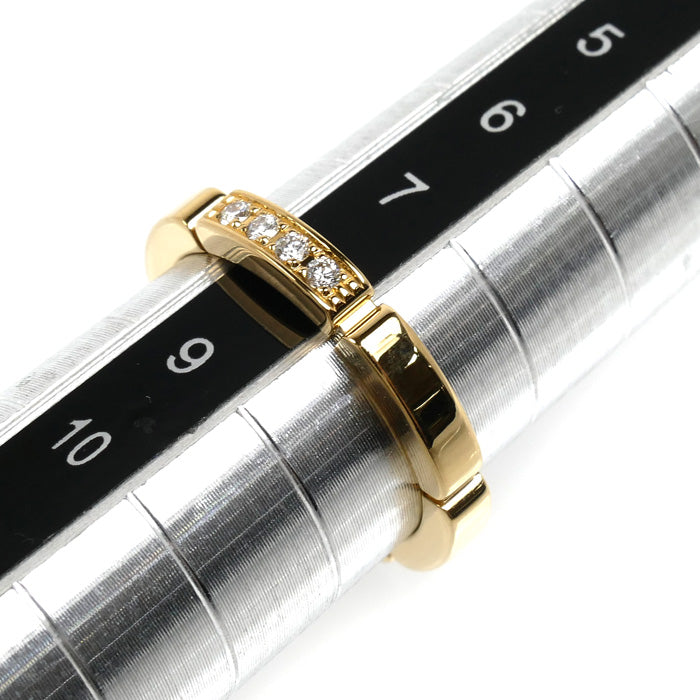 CARTIER カルティエ K18YG イエローゴールド マイヨンパンテール 4Pダイヤ リング・指輪 B4080348 ダイヤモンド 8号 48 3.7g レディース【中古】【美品】