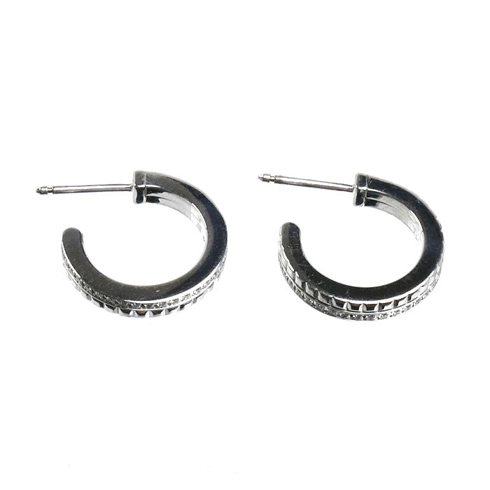 Boucheron ブシュロン K18WG ホワイトゴールド キャトル ラディアント ダイヤ ピアス JCO01676 ダイヤモンド 5.8g レディース【中古】【美品】