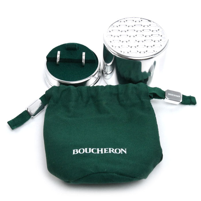 Boucheron ブシュロン K18WG ホワイトゴールド キャトル ラディアント ダイヤ ピアス JCO01676 ダイヤモンド 5.8g レディース【中古】【美品】