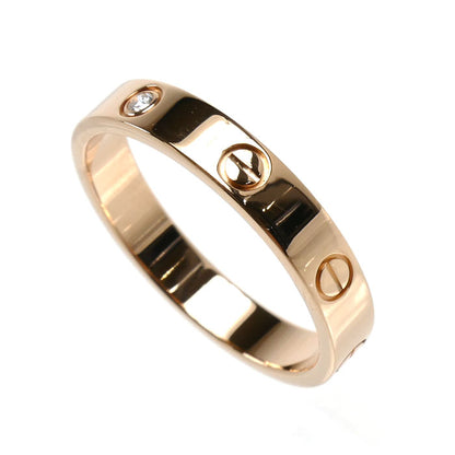 CARTIER カルティエ K18PG ピンクゴールド ミニラブ 1Pダイヤ リング・指輪 B4050762 ダイヤモンド 21.5号 62 5.3g レディース【中古】【美品】
