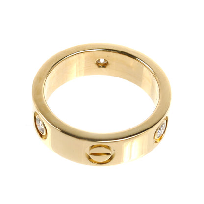 CARTIER カルティエ K18YG イエローゴールド ラブリング ハーフダイヤ リング・指輪 B4032452 ダイヤモンド 12号 52 8.5g レディース【中古】【美品】