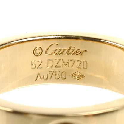 CARTIER カルティエ K18YG イエローゴールド ラブリング ハーフダイヤ リング・指輪 B4032452 ダイヤモンド 12号 52 8.5g レディース【中古】【美品】