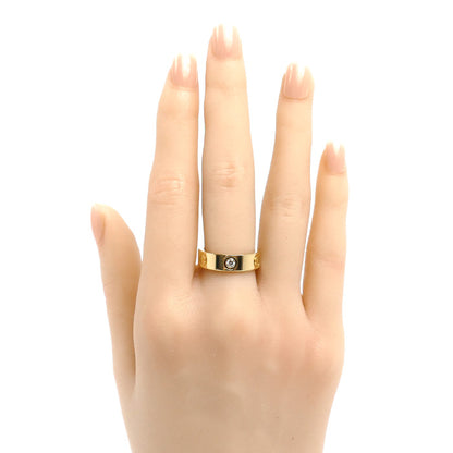 CARTIER カルティエ K18YG イエローゴールド ラブリング ハーフダイヤ リング・指輪 B4032452 ダイヤモンド 12号 52 8.5g レディース【中古】【美品】
