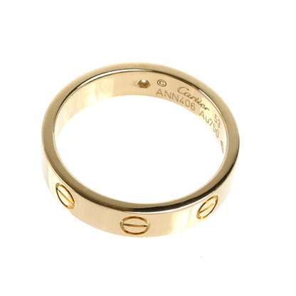 CARTIER カルティエ K18YG イエローゴールド ミニラブ 1Pダイヤ リング・指輪 B4056153 ダイヤモンド 13号 53 4.6g レディース【中古】【美品】