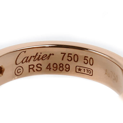 CARTIER カルティエ K18PG ピンクゴールド ミニラブ 1Pダイヤ リング・指輪 B4050750 ダイヤモンド 10号 50 4.5g レディース【中古】