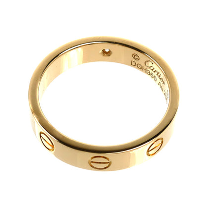 CARTIER カルティエ K18YG イエローゴールド ミニラブ 1Pダイヤ リング・指輪 B4056152 ダイヤモンド 12号 52 4.6g レディース【中古】【美品】