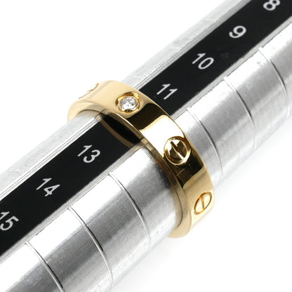 CARTIER カルティエ K18YG イエローゴールド ミニラブ 1Pダイヤ リング・指輪 B4056152 ダイヤモンド 12号 52 4.6g レディース【中古】【美品】