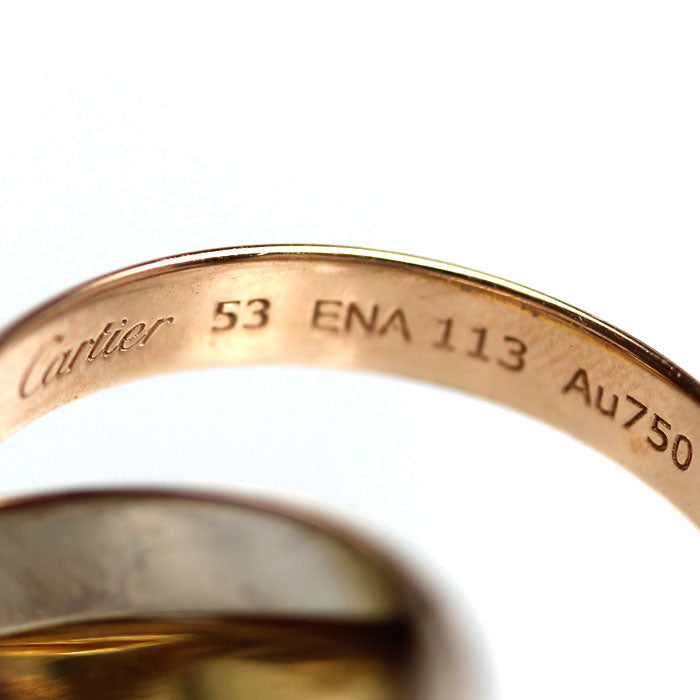 CARTIER カルティエ K18YG/PG/WG トリニティ リング・指輪 B4052753 13号 53 7.4g レディース【中古】【美品】