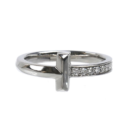 TIFFANY&Co. ティファニー K18WG ホワイトゴールド Tワン ダイヤ リング・指輪 67795512 ダイヤモンド 9号 3.9g レディース【中古】【美品】