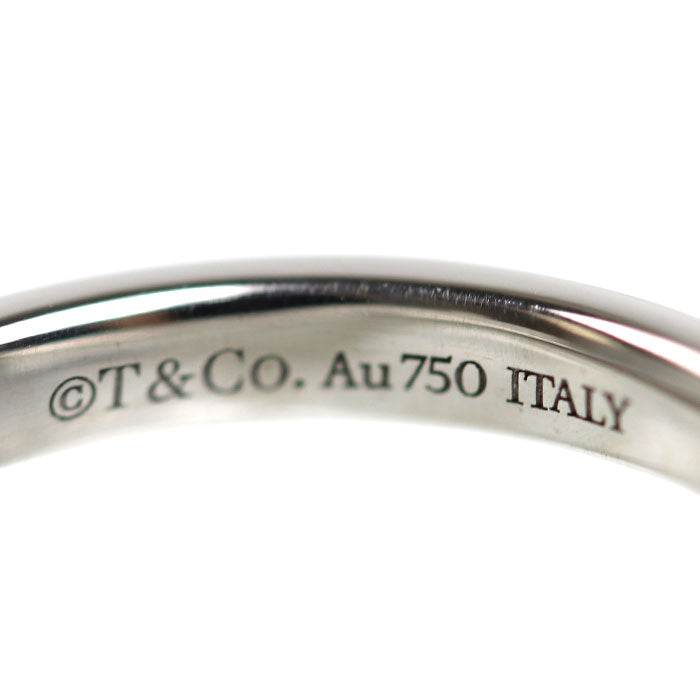 TIFFANY&Co. ティファニー K18WG ホワイトゴールド Tワン ダイヤ リング・指輪 67795512 ダイヤモンド 9号 3.9g レディース【中古】【美品】