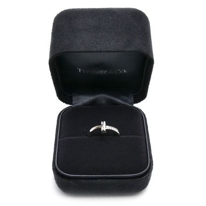 TIFFANY&Co. ティファニー K18WG ホワイトゴールド Tワン ダイヤ リング・指輪 67795512 ダイヤモンド 9号 3.9g レディース【中古】【美品】