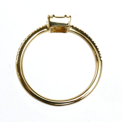 BELLESIORA ベルシオラ K18YG イエローゴールド スクエアコレクション リング・指輪 ダイヤモンド0.24ct 9号 1.8g レディース【中古】【美品】