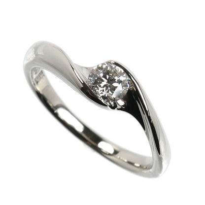 俄 NIWAKA Pt900プラチナ 暁 AKATSUKI リング・指輪 ダイヤモンド0.26ct 9号 4.0g レディース【中古】【美品】