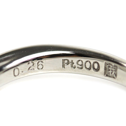俄 NIWAKA Pt900プラチナ 暁 AKATSUKI リング・指輪 ダイヤモンド0.26ct 9号 4.0g レディース【中古】【美品】