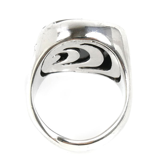 Damiani ダミアーニ シルバー925 オニキス ダミアニッシマ リング・指輪 ダイヤモンド オニキス 16号 12.6g メンズ【中古】