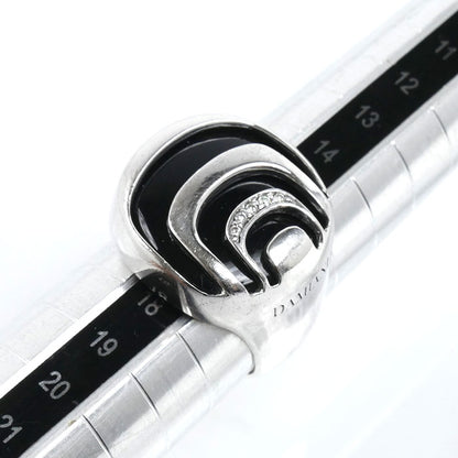 Damiani ダミアーニ シルバー925 オニキス ダミアニッシマ リング・指輪 ダイヤモンド オニキス 16号 12.6g メンズ【中古】