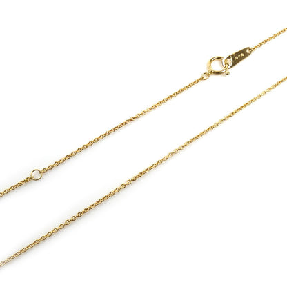 MIKIMOTO ミキモト K18YG イエローゴールド ハートモチーフ ネックレス ダイヤモンド0.32ct 10.0g 50cm レディース【中古】