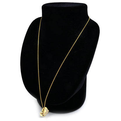MIKIMOTO ミキモト K18YG イエローゴールド ハートモチーフ ネックレス ダイヤモンド0.32ct 10.0g 50cm レディース【中古】