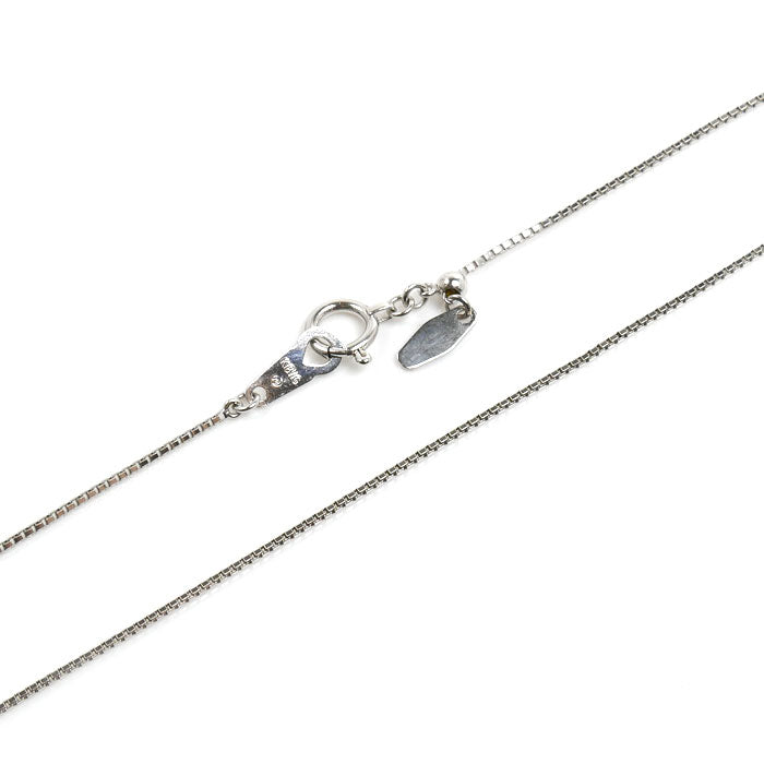 TASAKI タサキ K18WG ホワイトゴールド ネックレス ダイヤモンド0.24ct 3.6g ～45cm フリーチェーン レディース【中古】【美品】