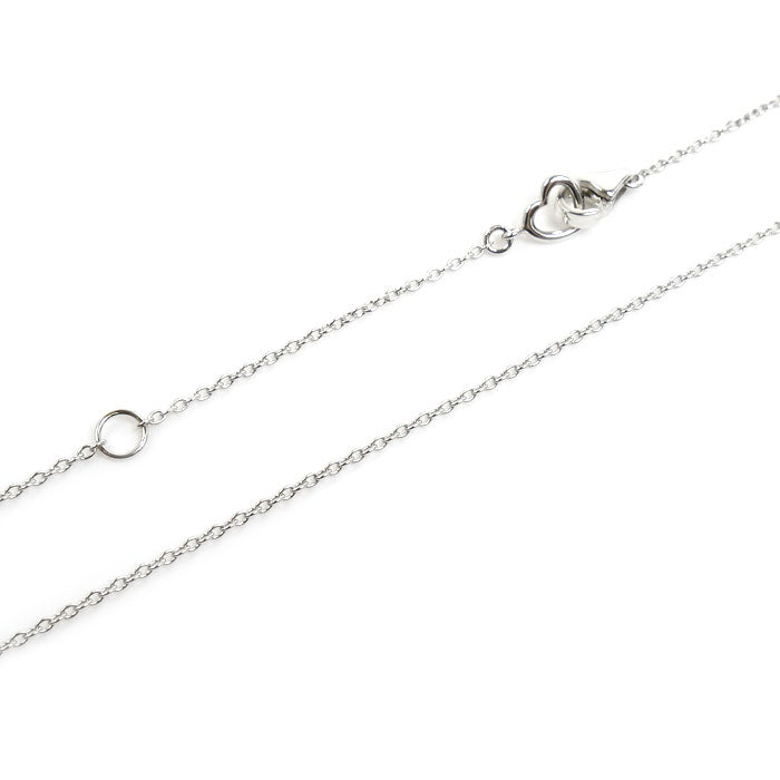 Ponte Vecchio ポンテヴェキオ K18WG ホワイトゴールド アミケッティ パンダ ネックレス ダイヤモンド0.40ct/0.30ct 6.6g 36/40cm レディース【中古】【美品】