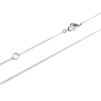 Ponte Vecchio ポンテヴェキオ K18WG ホワイトゴールド アミケッティ パンダ ネックレス ダイヤモンド0.40ct/0.30ct 6.6g 36/40cm レディース【中古】【美品】