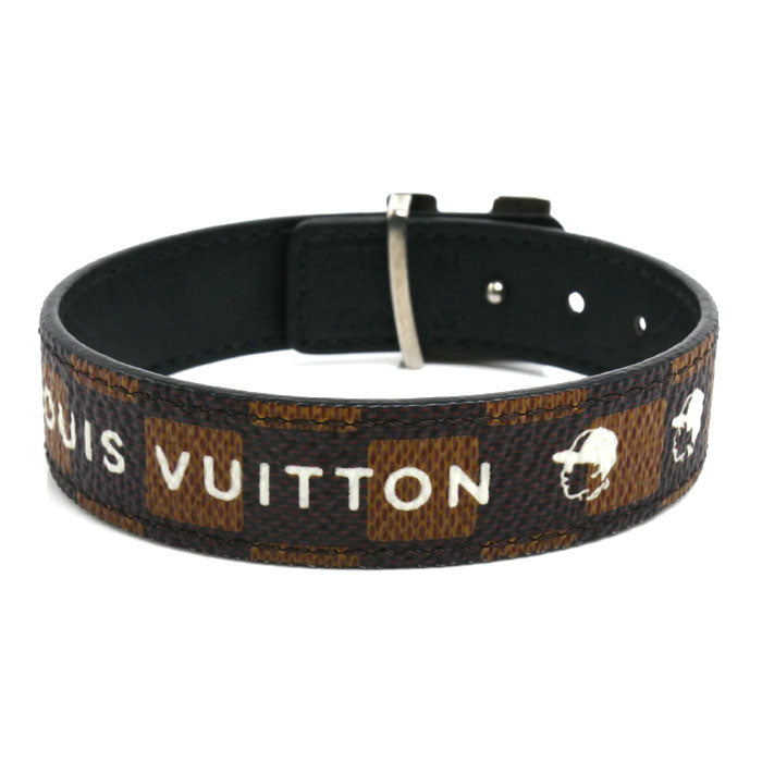 LOUIS VUITTON ルイ・ヴィトン ダミエキャンバス ヴィトン×NIGO フリエンドドシップ リバーシブル ブレスレット M4429E BC2265 メンズ【中古】【美品】