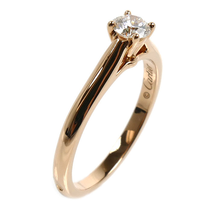 CARTIER カルティエ K18PG ピンクゴールド ソリテール1895 ウェディング リング・指輪 N4226648 ダイヤモンド0.23ct 8号 48 2.3g レディース【中古】【美品】