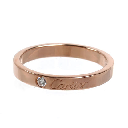 CARTIER カルティエ K18PG ピンクゴールド ウェディング 1Pダイヤ リング・指輪 B4086457 ダイヤモンド 16.5号 57 3.9g レディース【中古】【美品】