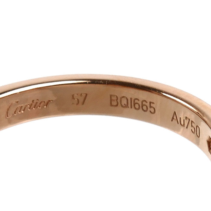CARTIER カルティエ K18PG ピンクゴールド ウェディング 1Pダイヤ リング・指輪 B4086457 ダイヤモンド 16.5号 57 3.9g レディース【中古】【美品】