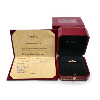 CARTIER カルティエ K18PG ピンクゴールド ウェディング 1Pダイヤ リング・指輪 B4086457 ダイヤモンド 16.5号 57 3.9g レディース【中古】【美品】