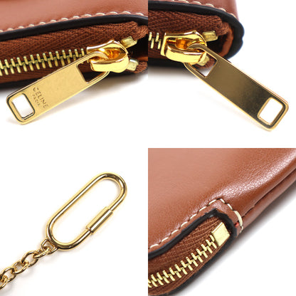 CELINE セリーヌ トリオンフ コインケース ブラウン 10C663DR8.04LU レディース【中古】【美品】