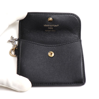 LOUIS VUITTON ルイ・ヴィトン ブルーム ポルト カルト・レクト ヴェルソ カードケース ブラック M14626 ICチップ レディース【中古】【美品】