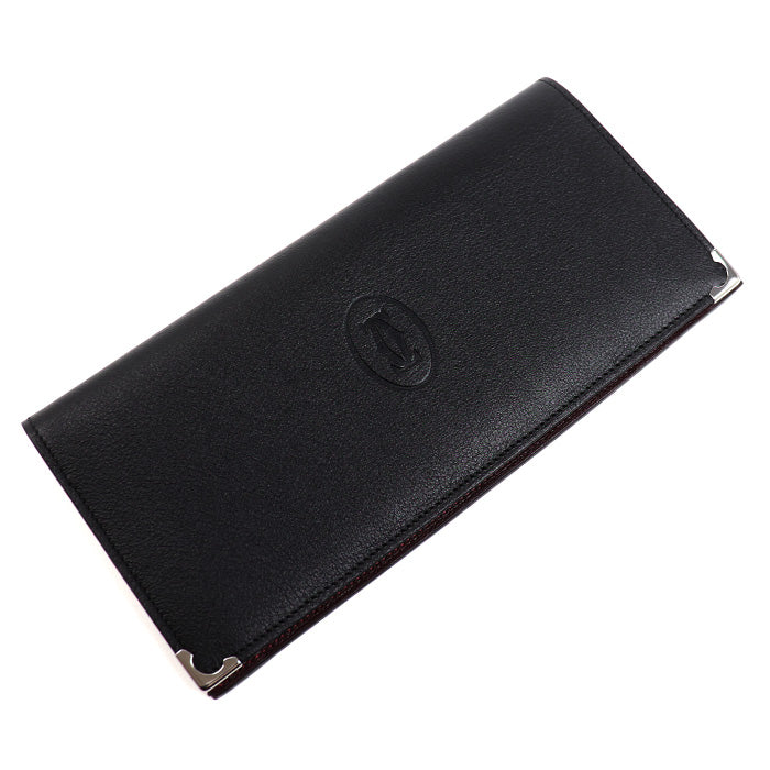 CARTIER カルティエ マスト ドゥ カルティエ 札入れ ブラック L3000583 メンズ【中古】【美品】