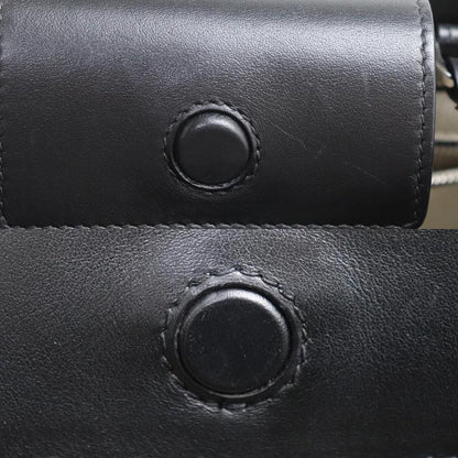 JIMMY CHOO ジミーチュウ N/S TOTE/M CZM トートバッグ ベージュ ブラック【中古】【美品】