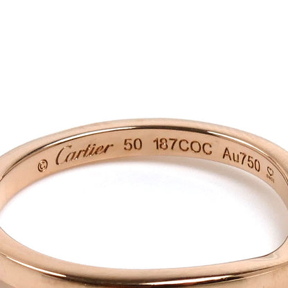 CARTIER カルティエ K18PG ピンクゴールド バレリーナ カーブ ウェディング 3Pダイヤ リング・指輪 B4098650 ダイヤモンド 10号 50 2.3g レディース【中古】【美品】