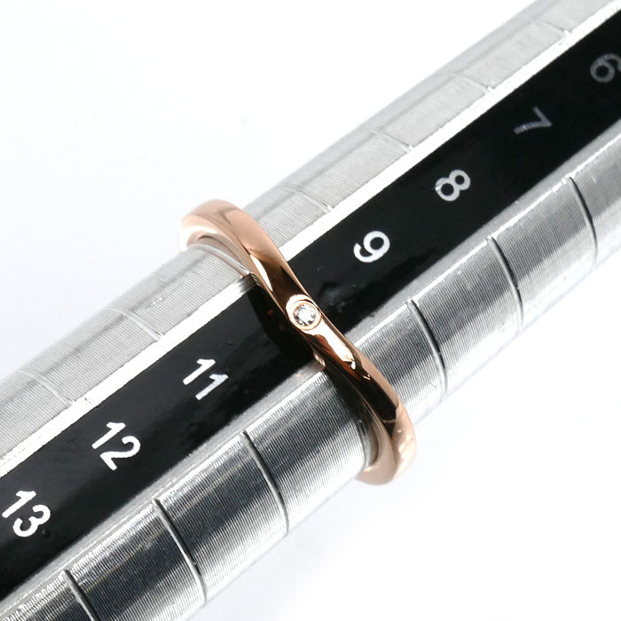 CARTIER カルティエ K18PG ピンクゴールド バレリーナ カーブ ウェディング 3Pダイヤ リング・指輪 B4098650 ダイヤモンド 10号 50 2.3g レディース【中古】【美品】