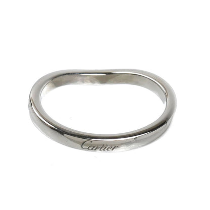 CARTIER カルティエ Pt950プラチナ バレリーナ カーブ ハーフエタニティ リング・指輪 B4093047 ダイヤモンド 7号 47 2.7g レディース【中古】【美品】