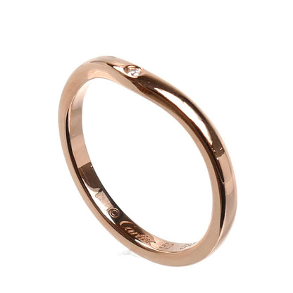 CARTIER カルティエ K18PG ピンクゴールド バレリーナ カーブ ウェディング 3Pダイヤ リング・指輪 B4098650 ダイヤモンド 10号 50 2.3g レディース【中古】【美品】