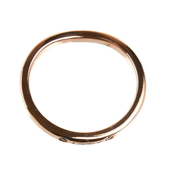 CARTIER カルティエ K18PG ピンクゴールド バレリーナ カーブ ウェディング 3Pダイヤ リング・指輪 B4098650 ダイヤモンド 10号 50 2.3g レディース【中古】【美品】