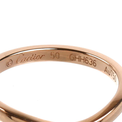 CARTIER カルティエ K18PG ピンクゴールド バレリーナ カーブ ウェディング 3Pダイヤ リング・指輪 B4098650 ダイヤモンド 10号 50 2.3g レディース【中古】【美品】