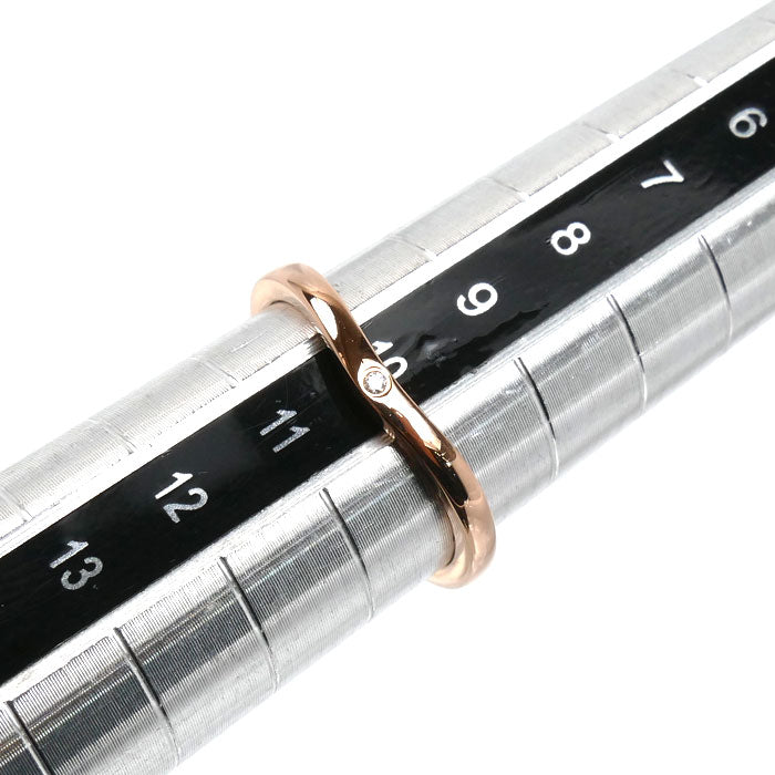 CARTIER カルティエ K18PG ピンクゴールド バレリーナ カーブ ウェディング 3Pダイヤ リング・指輪 B4098650 ダイヤモンド 10号 50 2.3g レディース【中古】【美品】