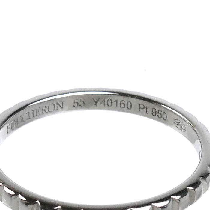 Boucheron ブシュロン Pt950プラチナ クルドパリ スモール リング・指輪 JAL0116055 14.5号 55 3.2g レディース【中古】【美品】