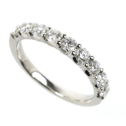 TASAKI タサキ Pt950プラチナ ハーフエタニティ リング・指輪 ダイヤモンド0.63ct 11号 4.0g レディース【中古】【美品】