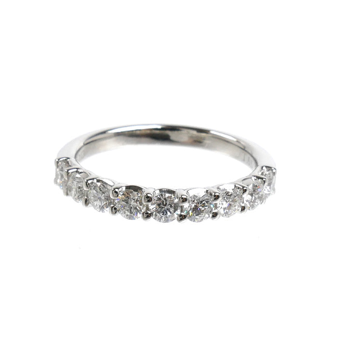 TASAKI タサキ Pt950プラチナ ハーフエタニティ リング・指輪 ダイヤモンド0.63ct 11号 4.0g レディース【中古】【美品】
