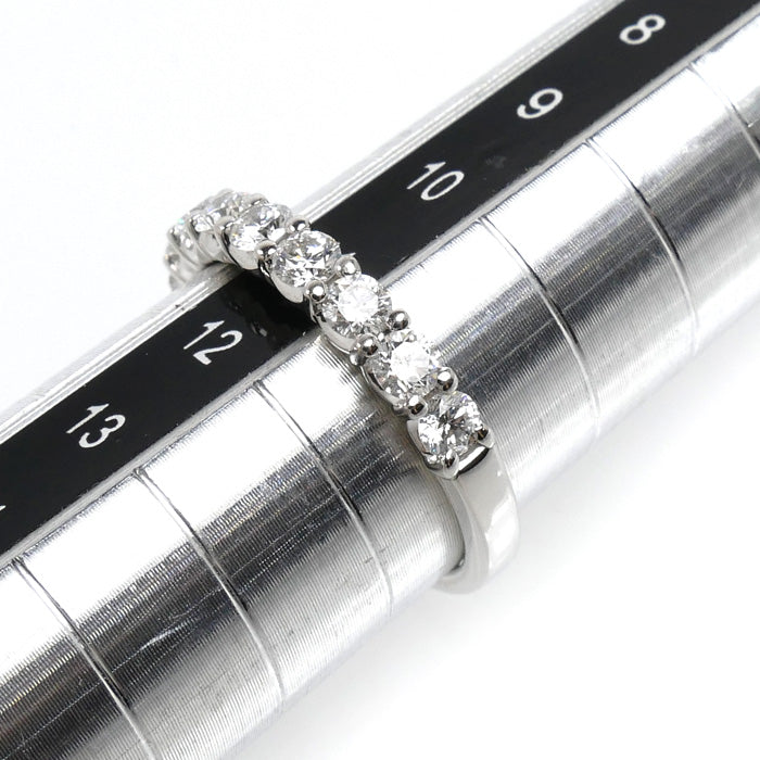 TASAKI タサキ Pt950プラチナ ハーフエタニティ リング・指輪 ダイヤモンド0.63ct 11号 4.0g レディース【中古】【美品】