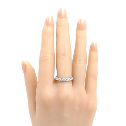 TASAKI タサキ Pt950プラチナ ハーフエタニティ リング・指輪 ダイヤモンド0.63ct 11号 4.0g レディース【中古】【美品】
