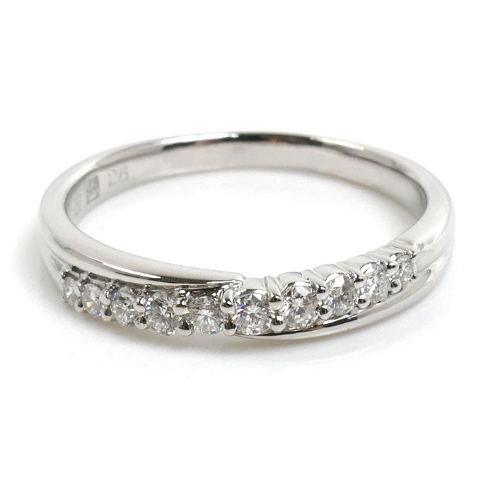 ROYAL ASSCHER ロイヤル・アッシャー Pt900プラチナ リング・指輪 ダイヤモンド0.26ct 15号 4.9g レディース【中古】
